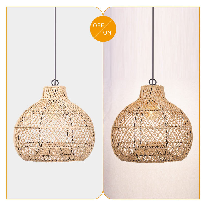 Elinor Wicker Farmhouse Kitchen Lighting Pendant Light