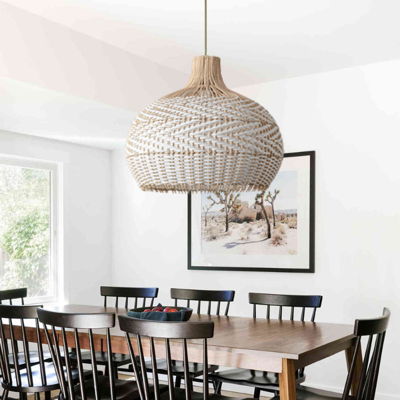 Uma Rattan Woven Lamp Shade Large Pendant Light