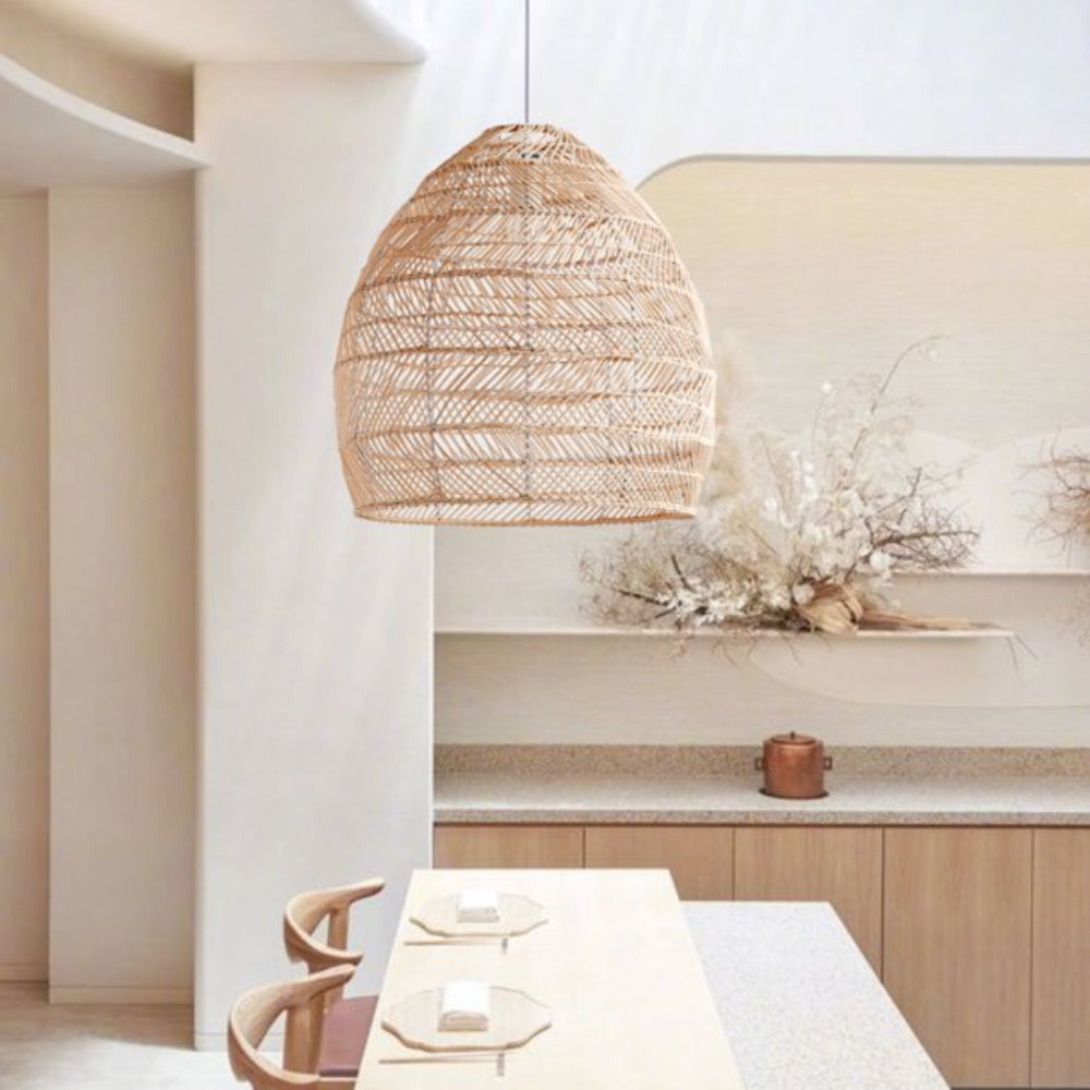 Fay Basket Rattan Woven Pendant Light