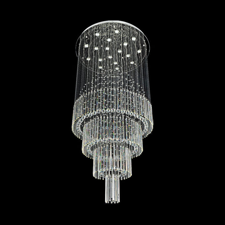 Scarlett Floating Castle Raindrop Crystal Chandelier