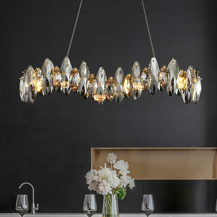 Clarissa Crystal Dark Wave Chandelier