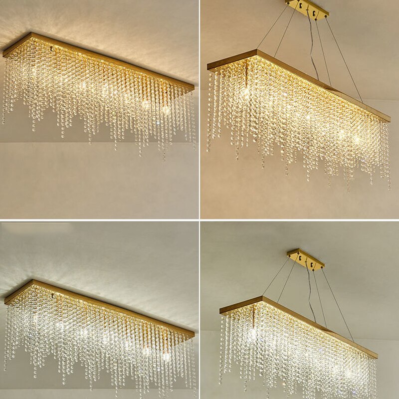 Ariana Crystal Luxury Golden Chandelier