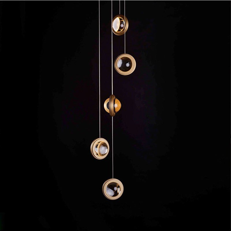 Leighton Crystal Golden Irides Chandelier