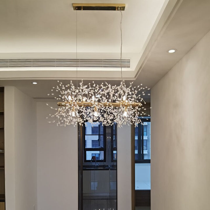 Sonya Frosted Flower Chandelier