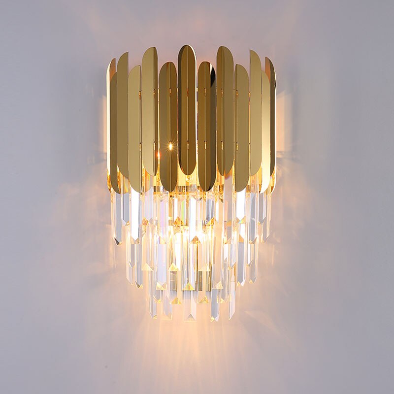 Talullah Stainless Glass Wall Lamp