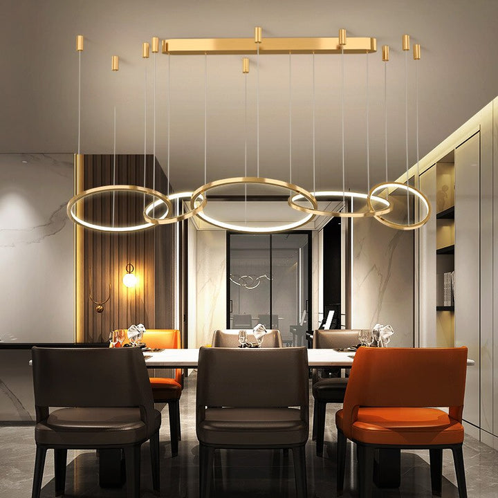 Kylie Golden Rings Chandelier