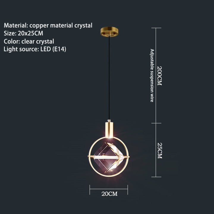 Nakiyah Crystalline Ball Pendant Lights