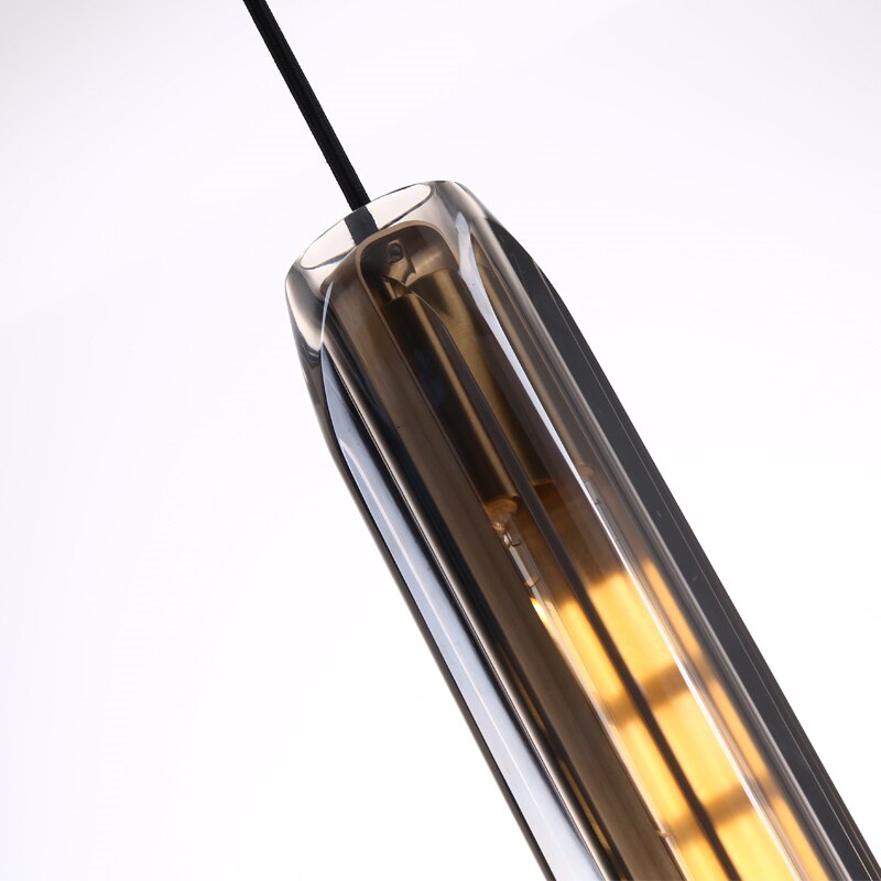 Cinnamon Tranparant Torch Pendant Light