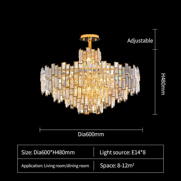 Audrina Crystal Luxury Contemporary Chandelier