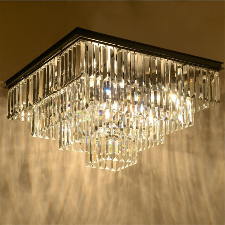 Jolie Crystal Squared Pyramid Chandelier