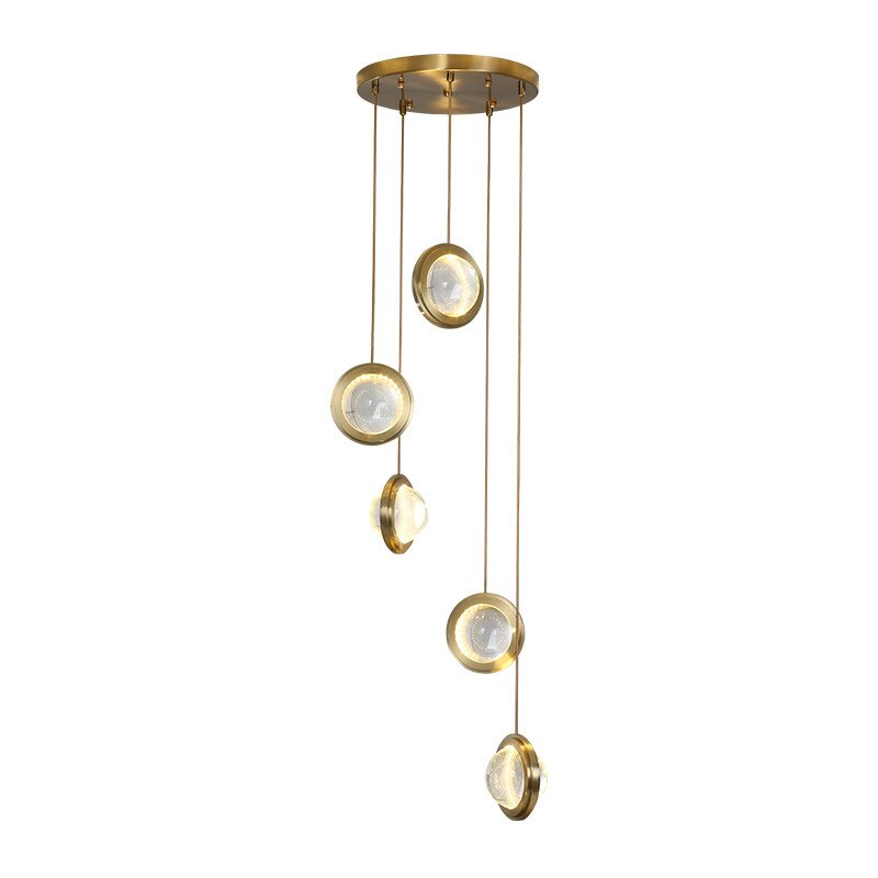 Leighton Crystal Golden Irides Chandelier