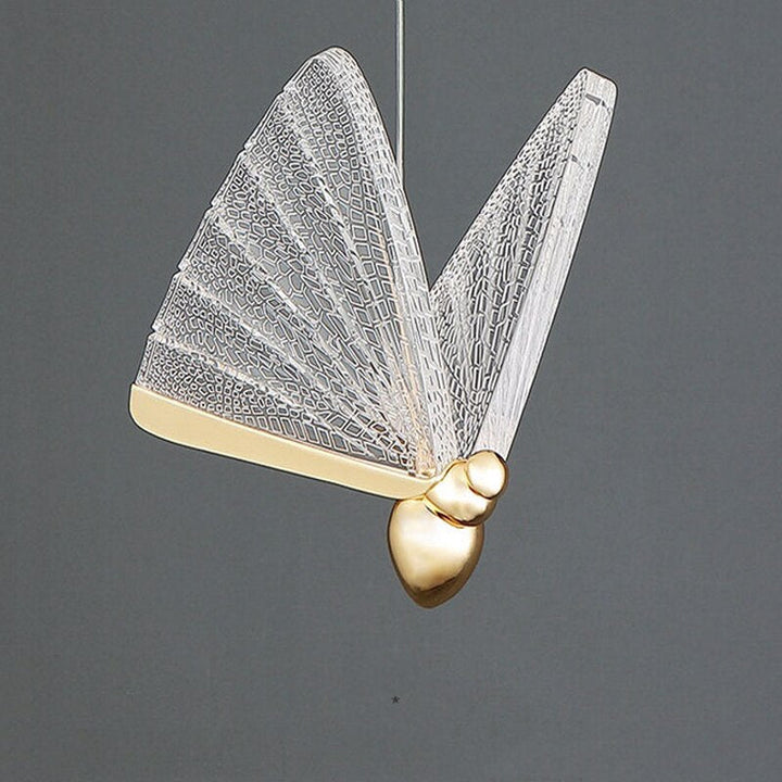 Audrina Golden Butterfly Pendant Light