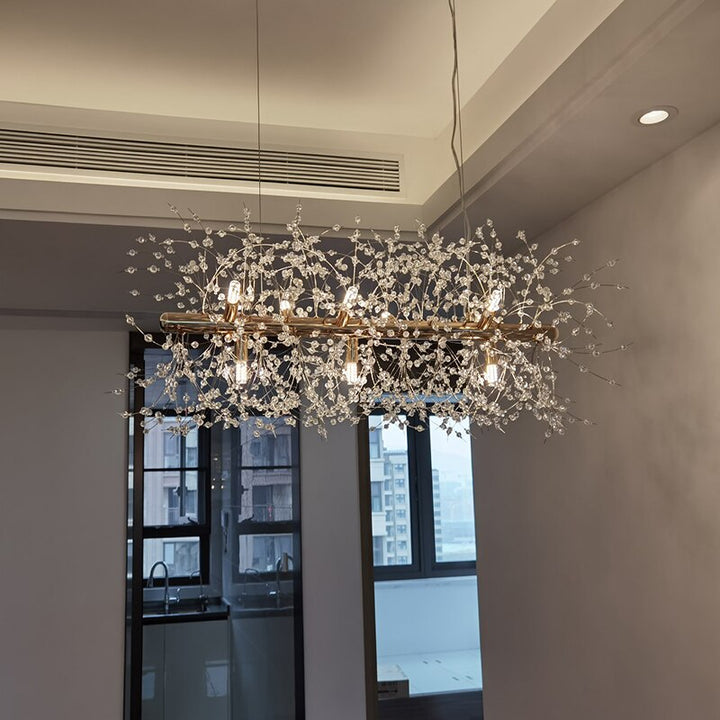 Sonya Frosted Flower Chandelier