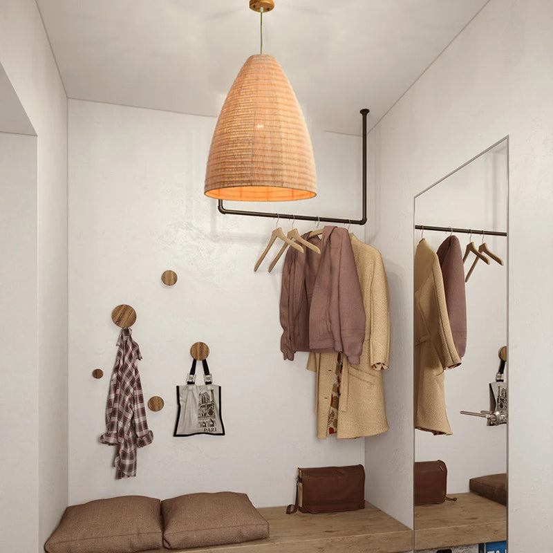 Virginia Rattan Woven Dome Basket Pendant Lights