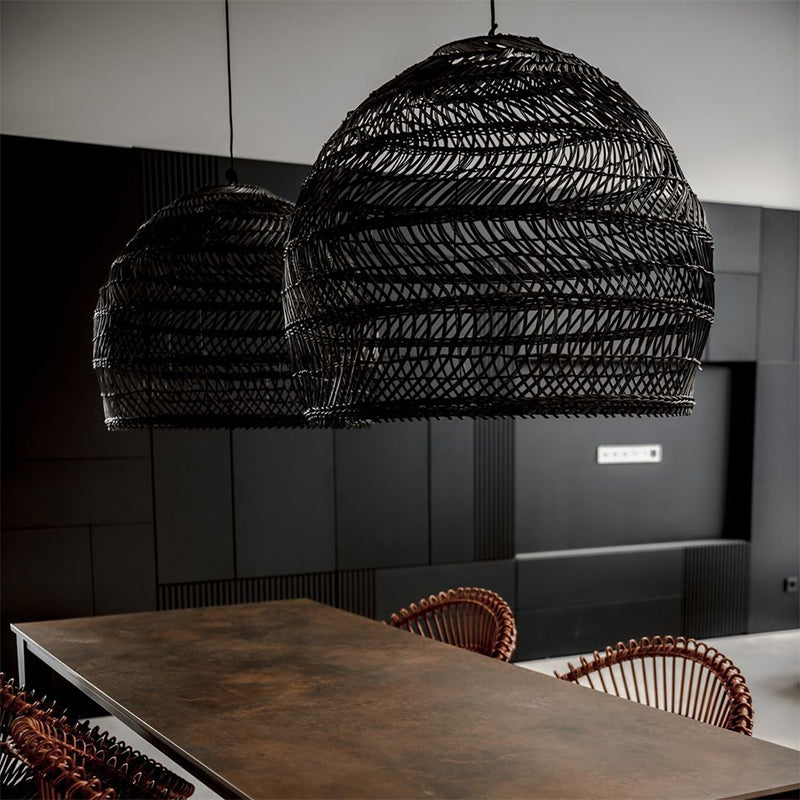 Fay Basket Rattan Woven Pendant Light