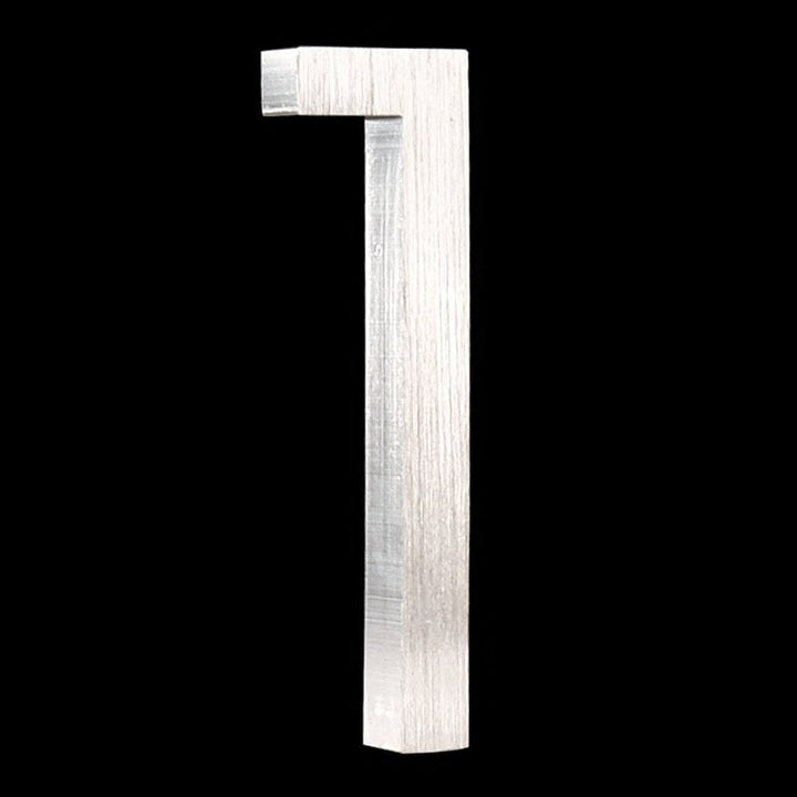 Colette Brushed Steel Floating House Number Sign