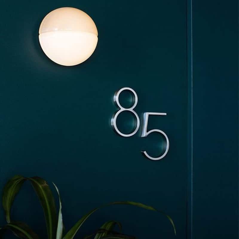 Allegra Satin Nickel House Numbers