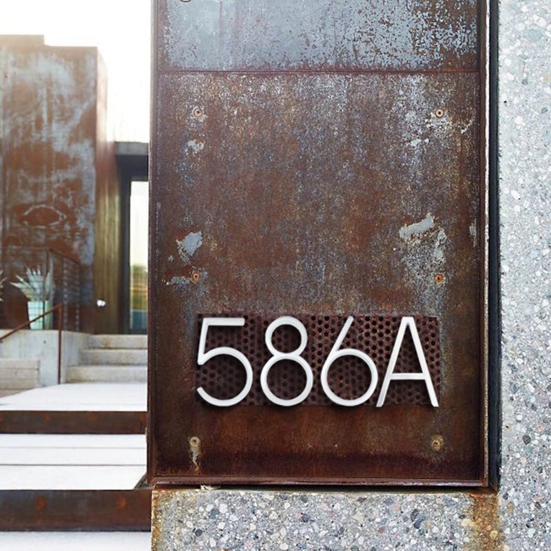 Allegra Satin Nickel House Numbers