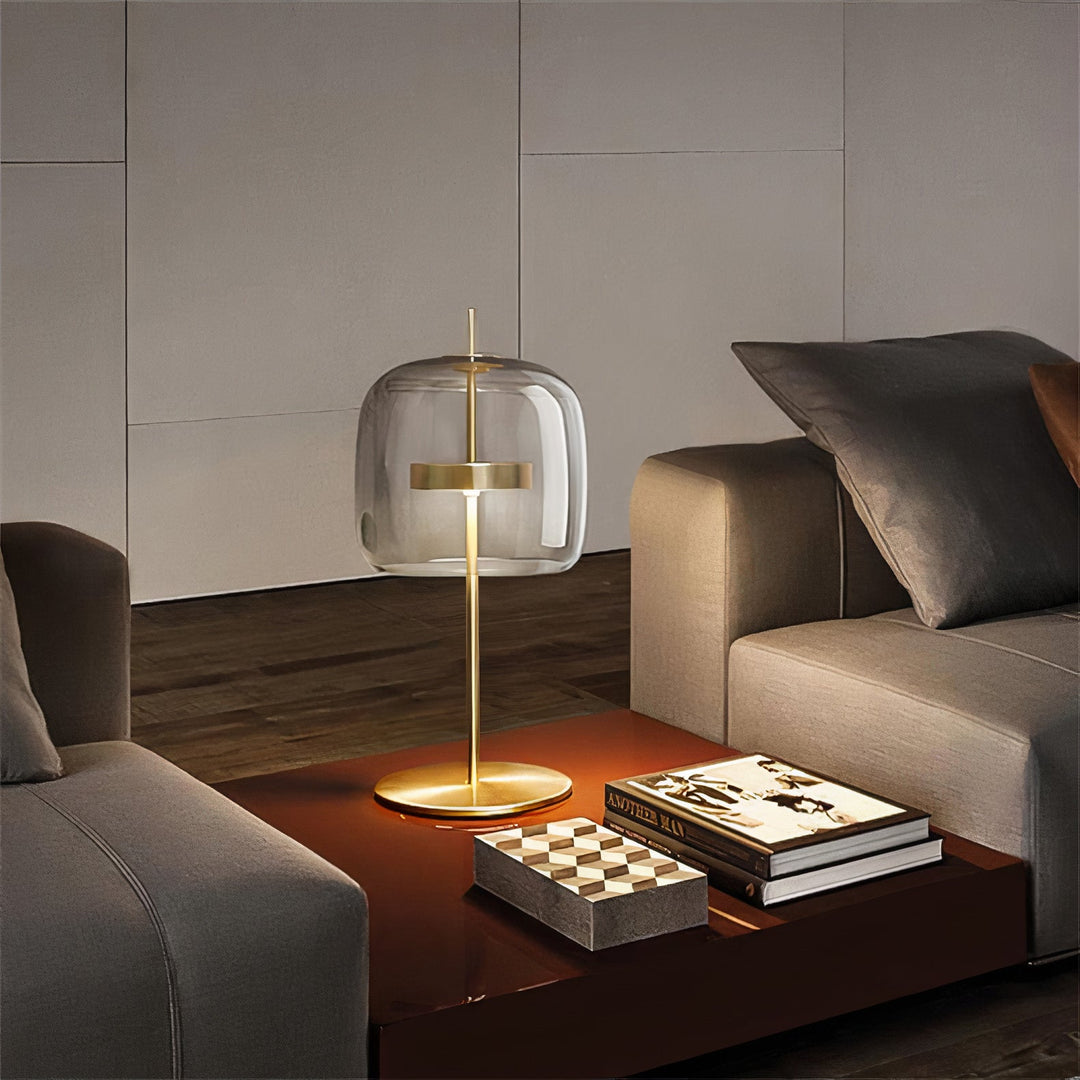 Glass Shade Table Lamps - Work Of Art