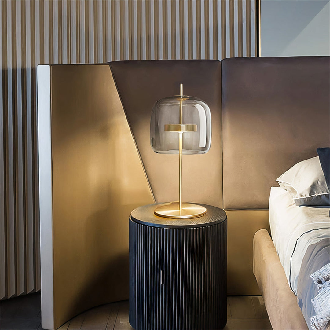 Glass Shade Table Lamps - Work Of Art