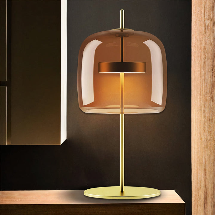 Glass Shade Table Lamps - Work Of Art