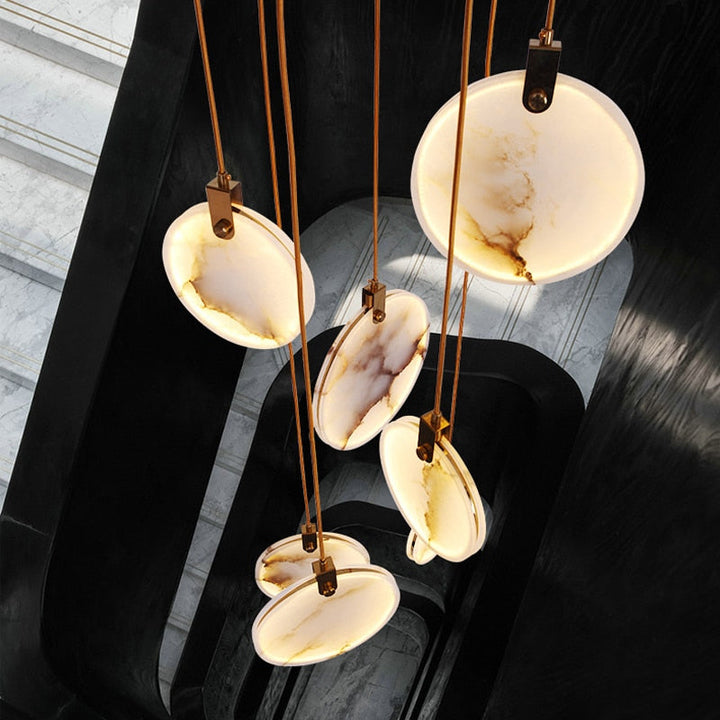 Carmel Marble Disc Pendant Ceiling Light