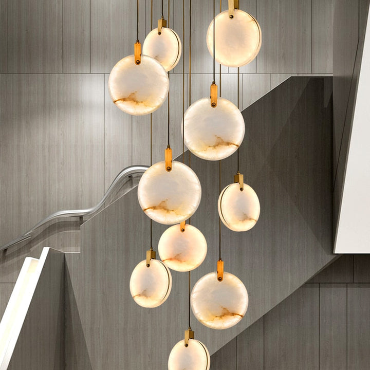 Carmel Marble Disc Pendant Ceiling Light