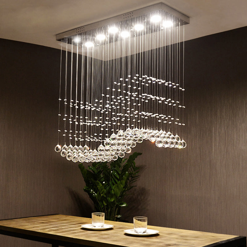 Summer Crystal Shower Pendant Light