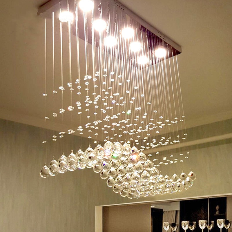 Summer Crystal Shower Pendant Light