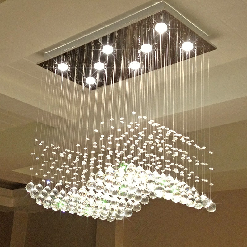 Summer Crystal Shower Pendant Light