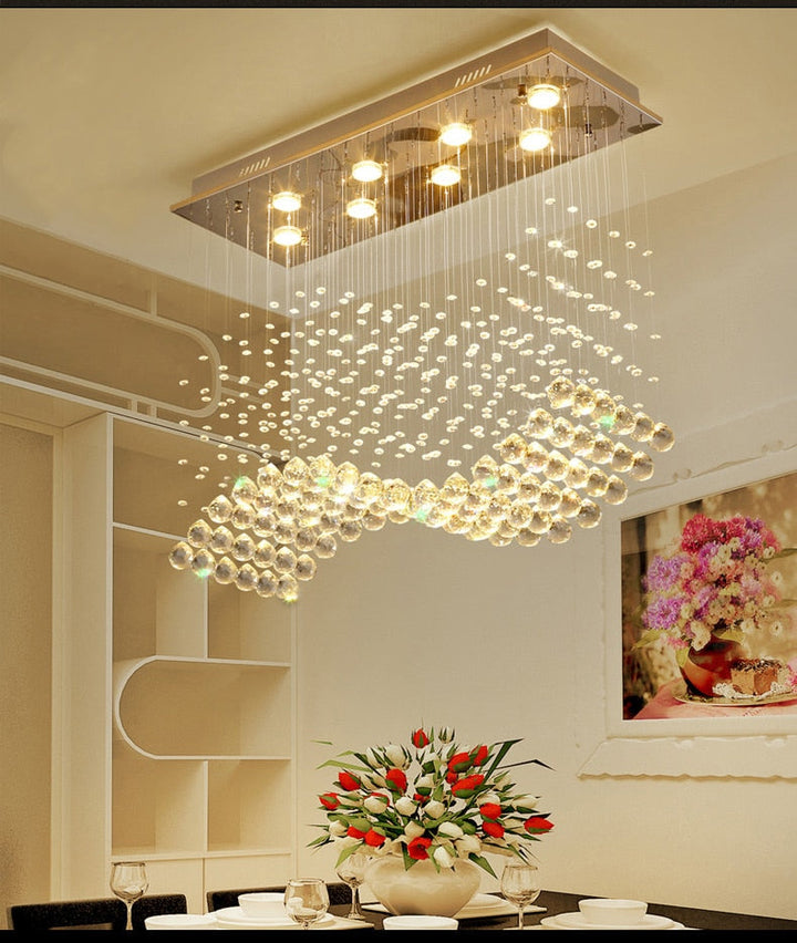 Summer Crystal Shower Pendant Light